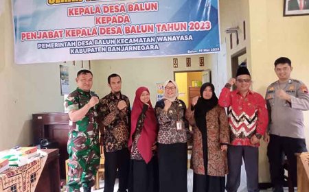 Babinsa Koramil 17/Wanayasa hadiri Serahterima Jabatan Kepala Desa Balun