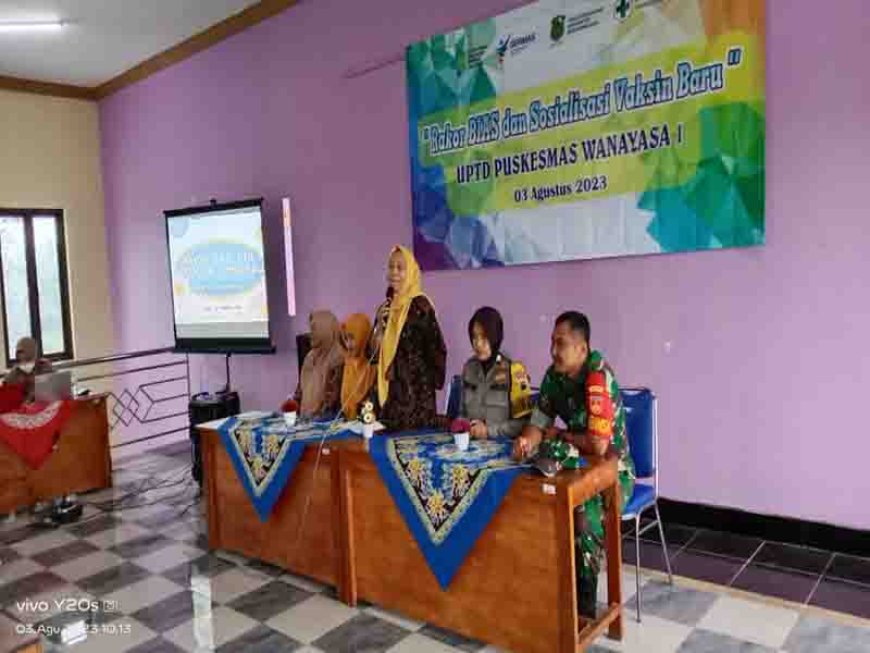 Wujudkan Generasi Yang Sehat Babinsa Hadiri Rapat BIAS dan Sosialisasi Vaksin Baru