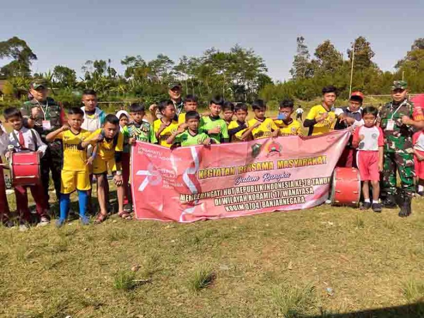 Peran Serta Para Babinsa Dalam Memeriahkan Semarak Hari Proklamasi Kemerdekaan Republik Indonesia yang ke 78