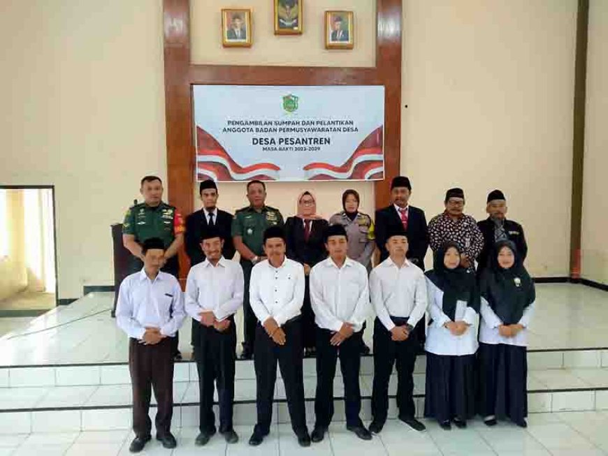 Pgs Danramil 17 Wanayasa Hadiri Pengambilan Sumpah dan Pelantikan Anggota BPD