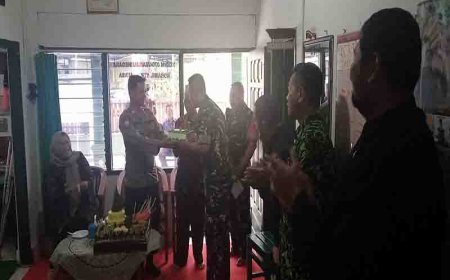 Ramai Ramai Sambangi Koramil 17 Wanayasa Untuk Semarakan HUT TNI yang ke 78