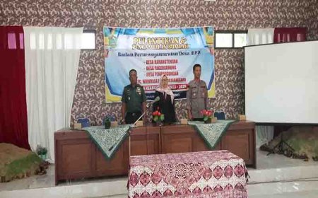 Pgs Danramil 17/Wanayasa Hadiri Pengambilan Sumpah dan Pelantikan Anggota BPD