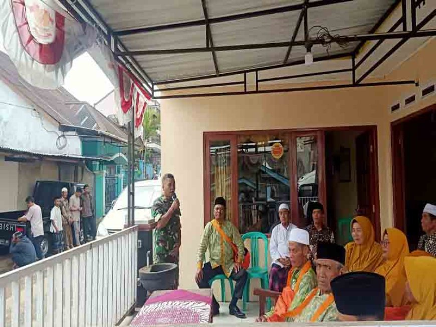Babinsa Hadiri Pemberangkatan Calon Jama'ah Umroh
