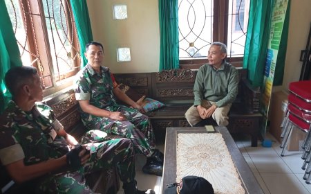 Danramil 17/Wanayasa Sambangi Kantor Balai Penyuluh Pertanian(BPP) Kecamatan Wanayasa