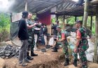 Peduli Dengan Lingkungan Danramil 17/Wanayasa Tinjau Tempat Pengolahan Sampah
