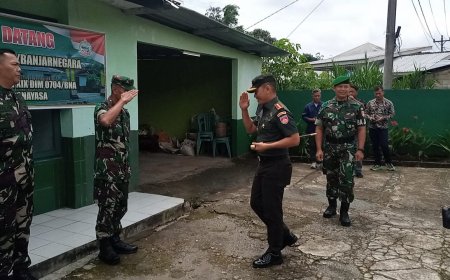Komandan Kodim 0704/Banjarnegara Melaksanakan Kunjungan Kerja ke Koramil 17/Wanayasa