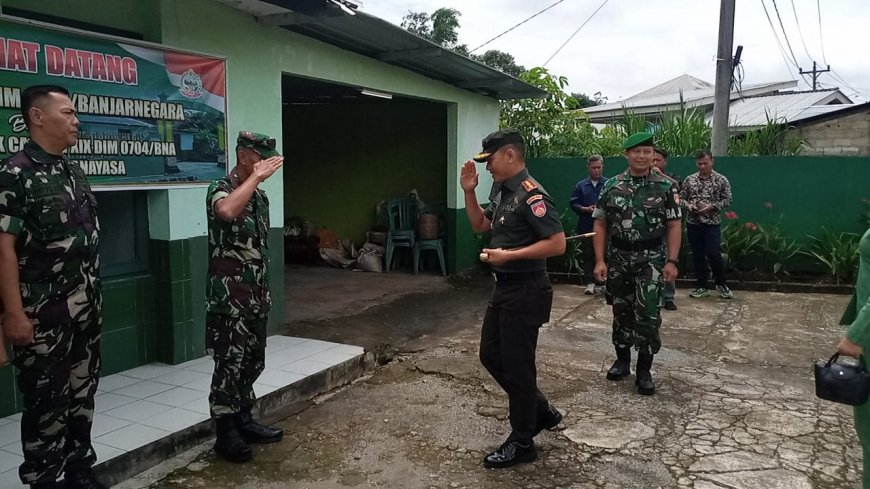 Komandan Kodim 0704/Banjarnegara Melaksanakan Kunjungan Kerja ke Koramil 17/Wanayasa