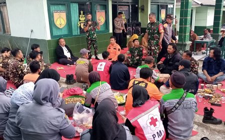 Ramai Ramai Sambangi Koramil 17/Wanayasa Untuk Semarakan HUT TNI Yang Ke- 80